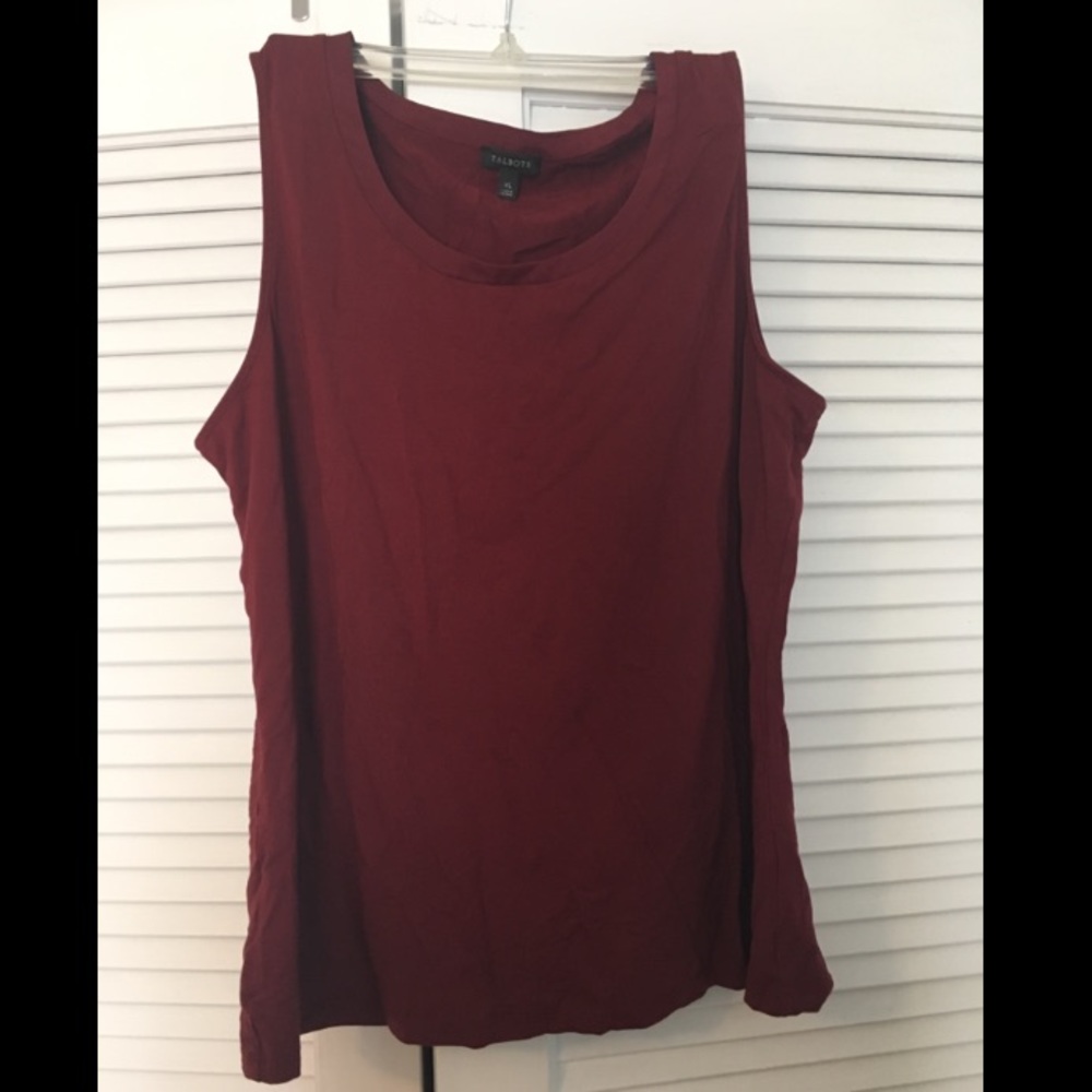 Talbots Dark Red Blouse